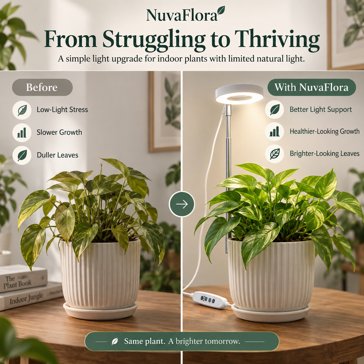 NuvaFlora Adjustable Full Spectrum Grow Light