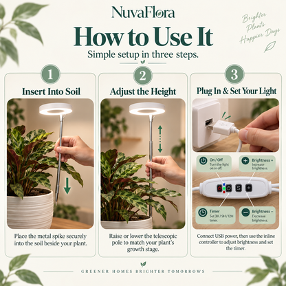 NuvaFlora Adjustable Full Spectrum Grow Light